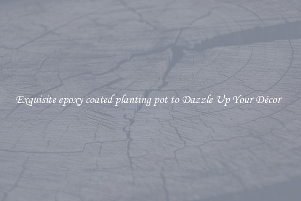 Exquisite epoxy coated planting pot to Dazzle Up Your Décor  