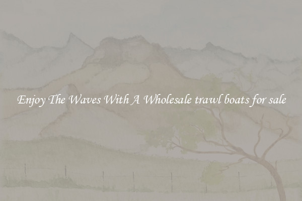 Enjoy The Waves With A Wholesale trawl boats for sale