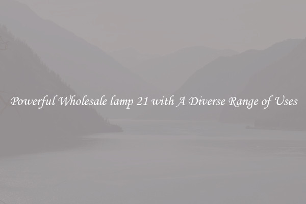 Powerful Wholesale lamp 21 with A Diverse Range of Uses