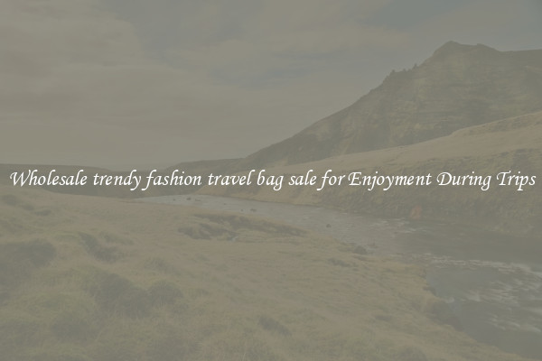 Wholesale trendy fashion travel bag sale for Enjoyment During Trips