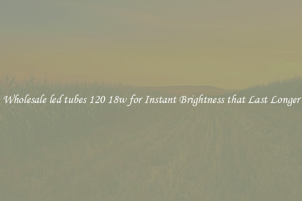 Wholesale led tubes 120 18w for Instant Brightness that Last Longer