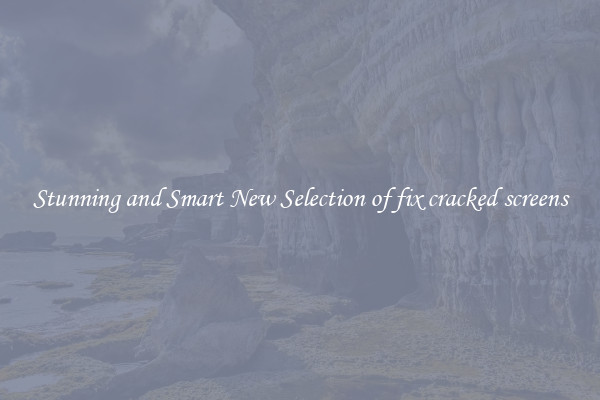 Stunning and Smart New Selection of fix cracked screens