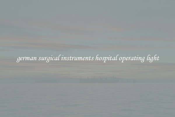 german surgical instruments hospital operating light