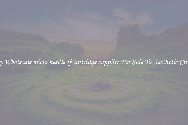 Buy Wholesale micro needle rf cartridge supplier For Sale To Aesthetic Clinics
